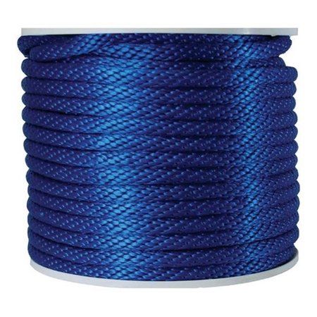 WELLINGTON Wellington P7240S0200B48S Solid Braided Poly Derby Rope  Blue 74979